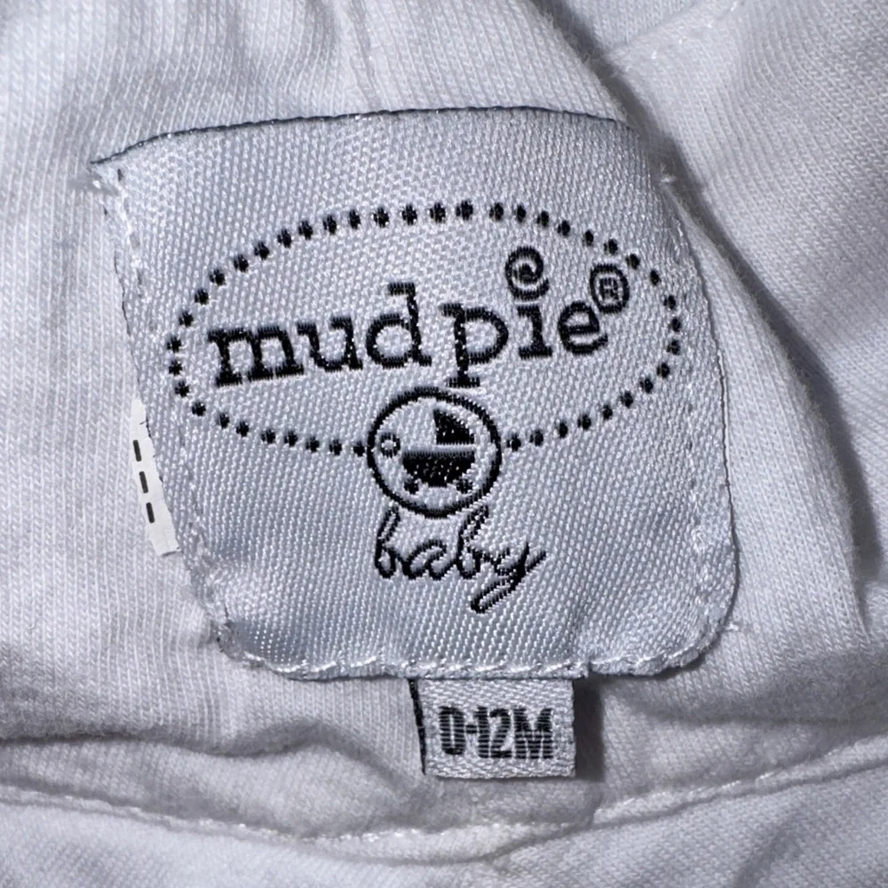 Mud Pie Bucket Hat Blue and White Striped w Red Crab Embroidery size 0-12 month